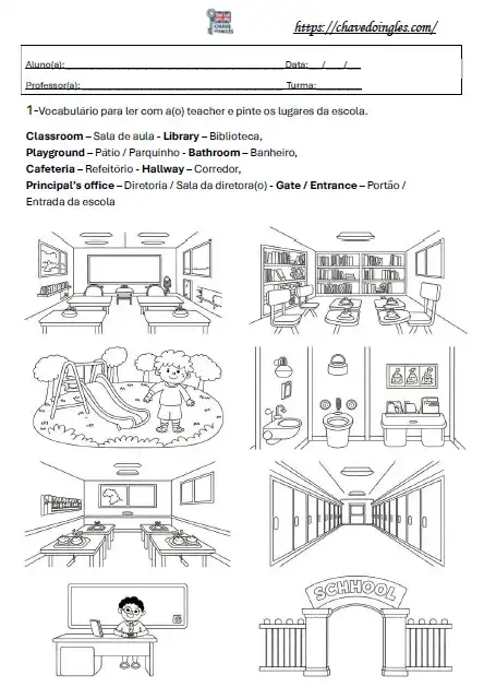 Atividade sobre a escola